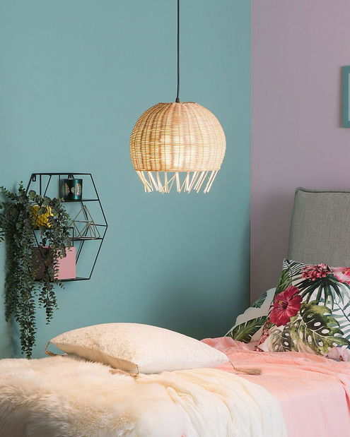 Závesná lampa Drexel (svetlohnedá)