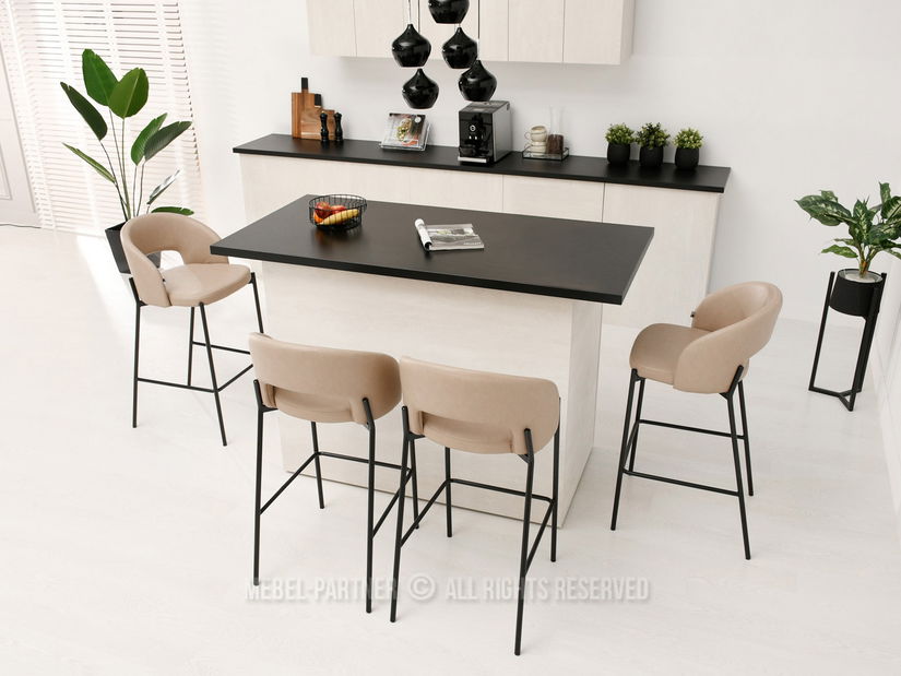 Szék Gustav (bézs + fekete)