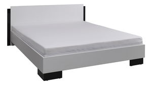 Bračni krevet 160x200 cm Laurenia (bijela + crna) (s podnicom)