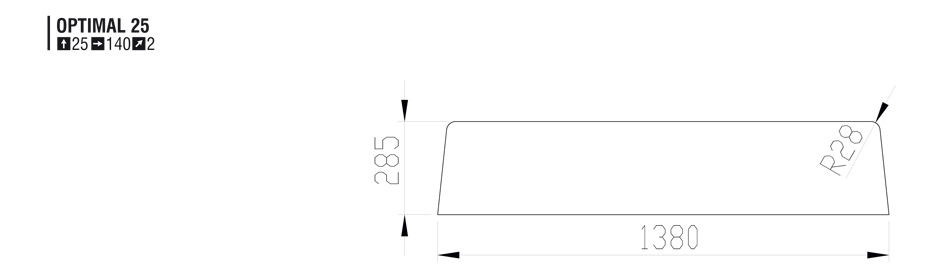 Deliaca priečka Optimal 25