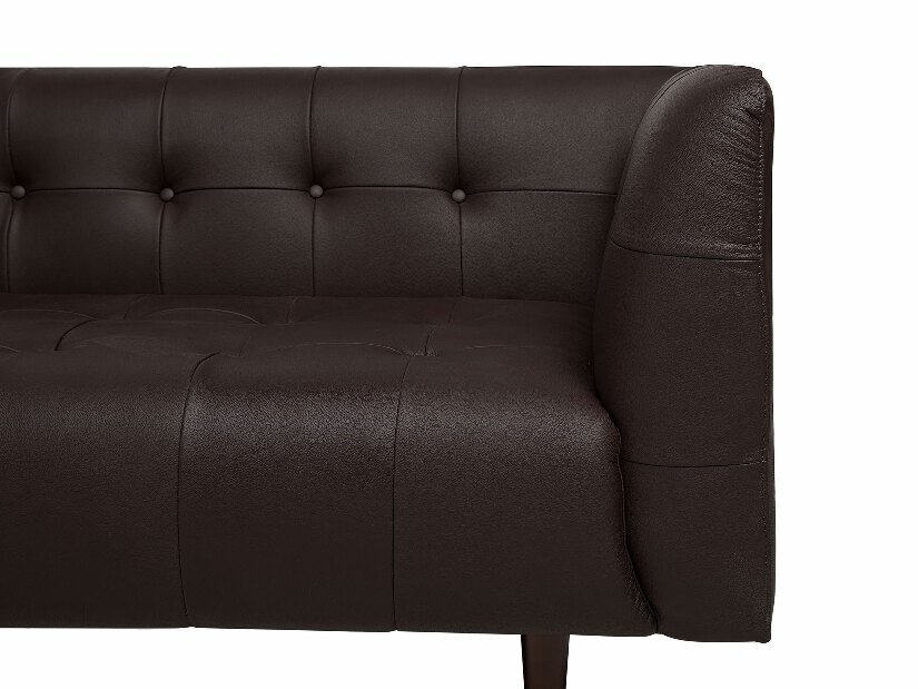 Kožna sofa trosjed Belper (smeđa)