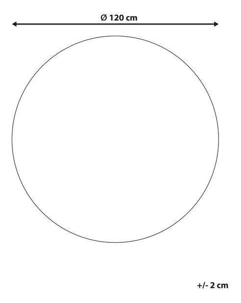 Koberec ⌀ 120 cm Yozza (béžová)