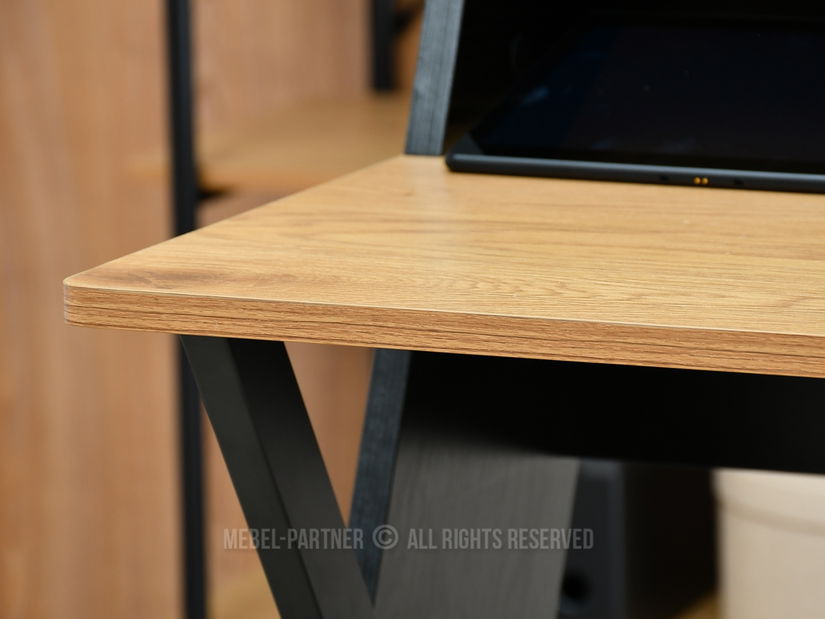 PC stolić Aspart (crni hrast + crna)