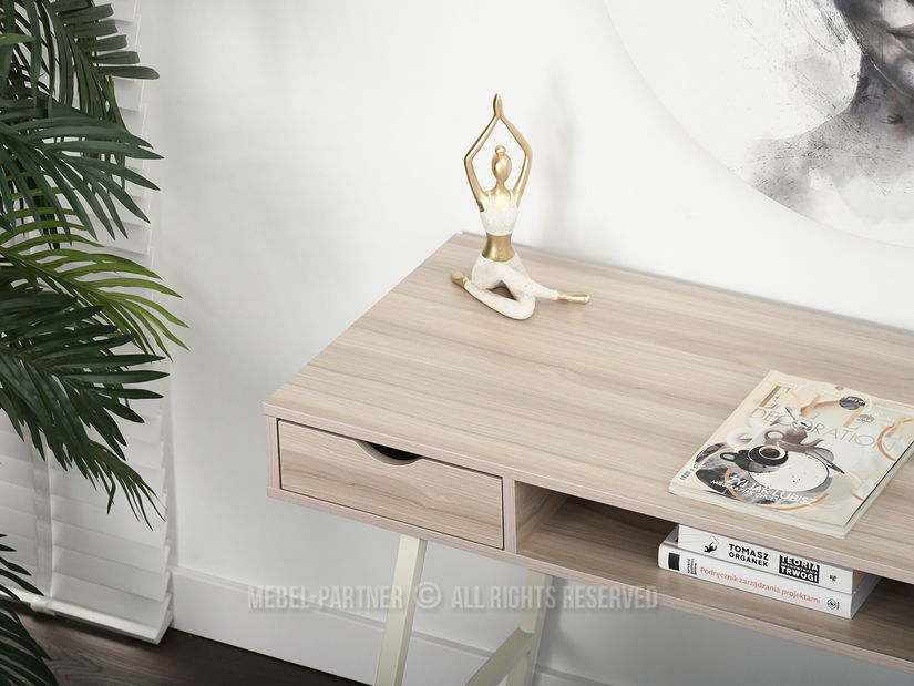 PC asztal Gavon (szürke bézs + krém)