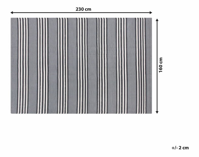 Koberec 160x230 cm SIGUR (polypropylén) (sivá)