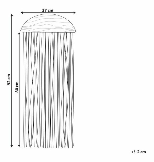 Nástenná dekorácia Zirkimia (tmavé drevo) 