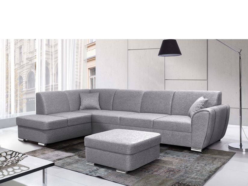 Rohová sedačka BRW Dolores (svetlosivá) (L)