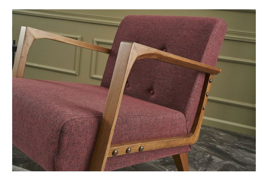 Fotel Kramer K (sötétpiros)