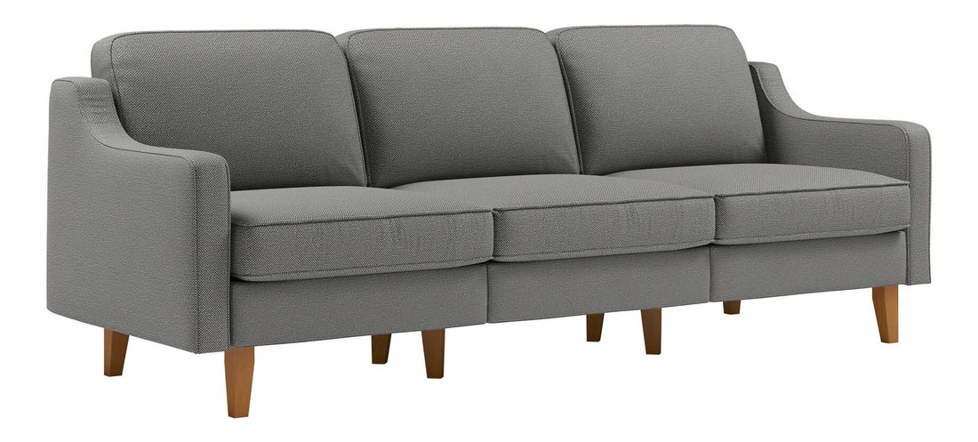 Pohovka trojsedačka Robia E (sivá + orech)