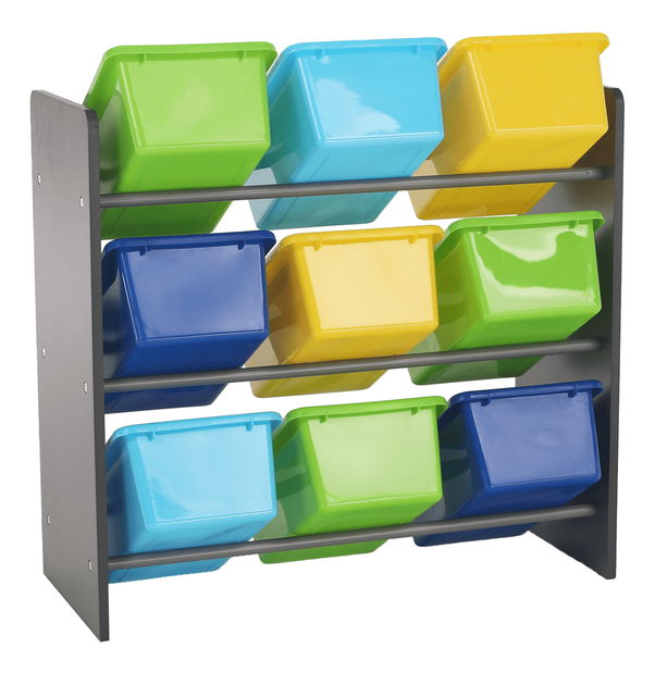 Organizator za igračke Kinder 3 (šareno + siva)