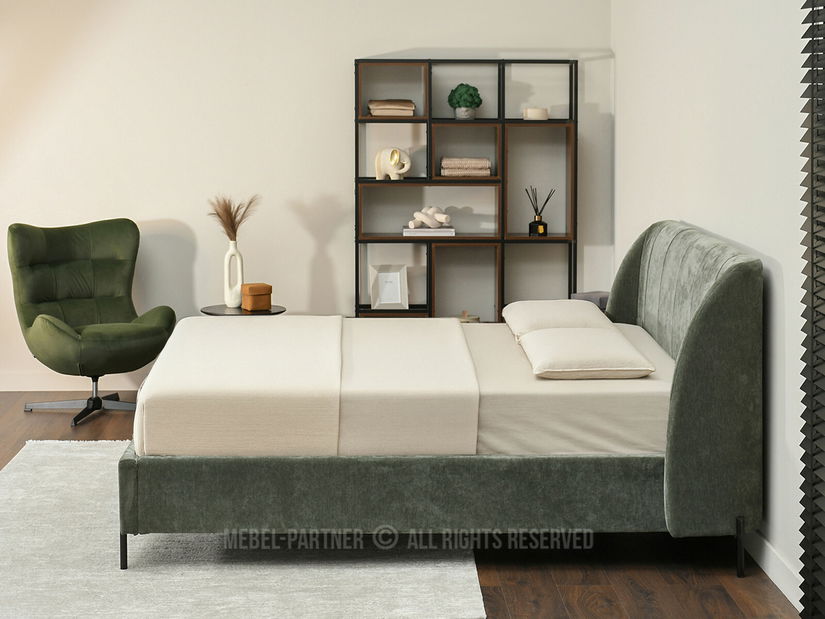 Pat matrimonial 160 cm Apelar (verde + negru)