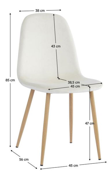 Étkezőszék Laga (bézs + bükk) 