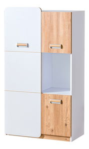 Skrinka Lavendon L5 (dub nash + lesk biely)