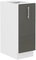 Donji kuhinjski ormarić Lavera 30 D CARGO BB (korpus: bijela + front: sivi sjaj)