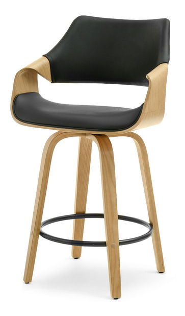 Scaun bar Rolenzono H65 (negru)