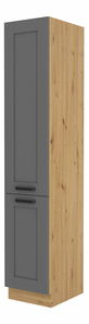 Potravinová kuchynská skriňa Lucid 40 DK 210 2F (dub artisan + dustgrey)
