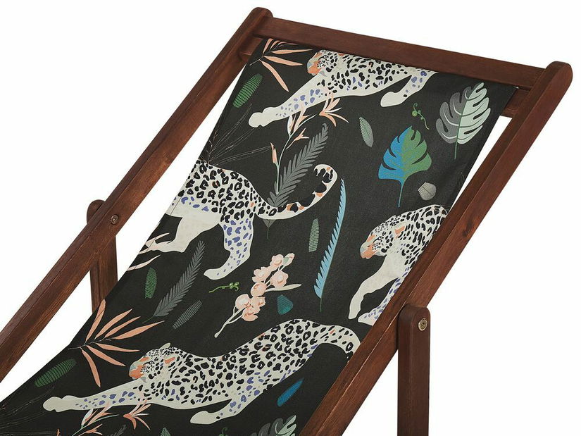 Set 2 huse pentru șezlong de grădină Alexandrinos (negru)