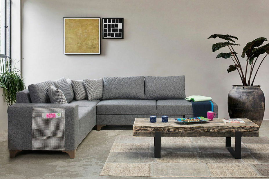 Rohová sedačka Lofty (sivá)