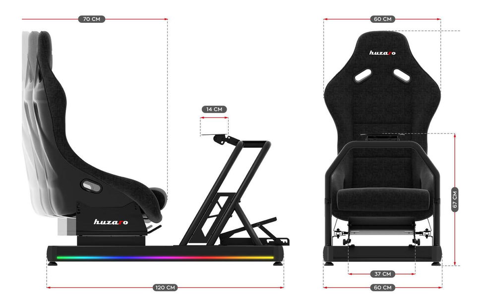 Cabină de curse Stabilo 9 (negru)