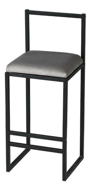 Scaun tip bar Nathaniel (Gri)