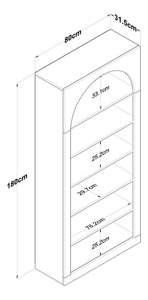 Regál Hectory (fehér)