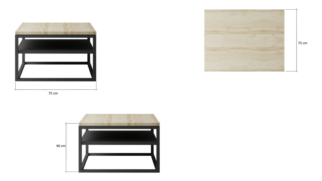 Stolić za kavu- Cinabar (hrast sonoma )