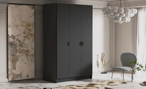 Ruhásszekrény Cama (fekete)