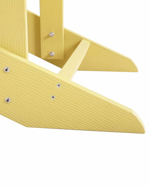 Záhradná stolička s podnožkou Adack (žltá)