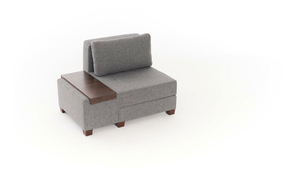 Fotoliu extensibil Perenilla L (S) (gri + nuc) *resigilat