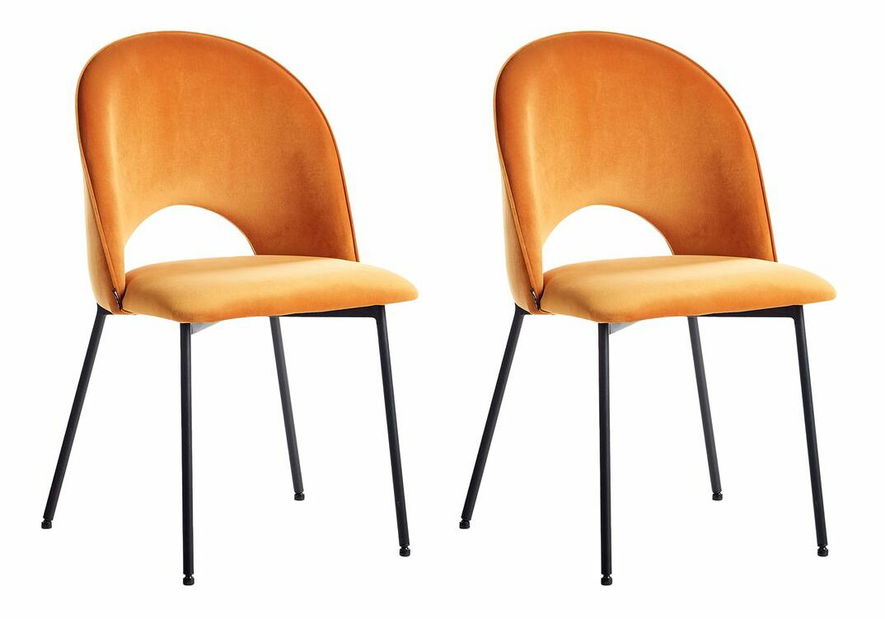 Set 2 ks jedálenských stoličiek Clarissa (oranžová)