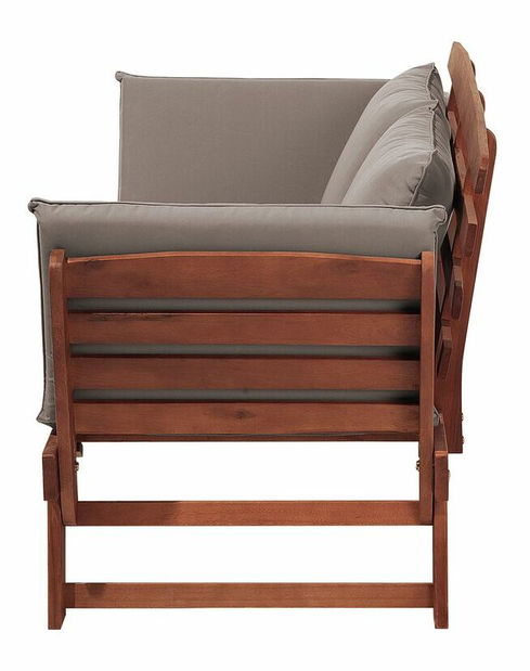 Kerti pad Pordenone (sötét fa)