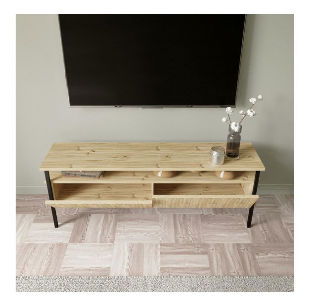 Set mobilier pentru living Pimoko (stejar) 