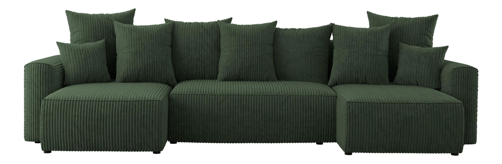 Rohová sedačka Denia U (tmavozelená)
