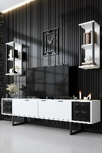 Mobilier living Buon (Alb + Negru)