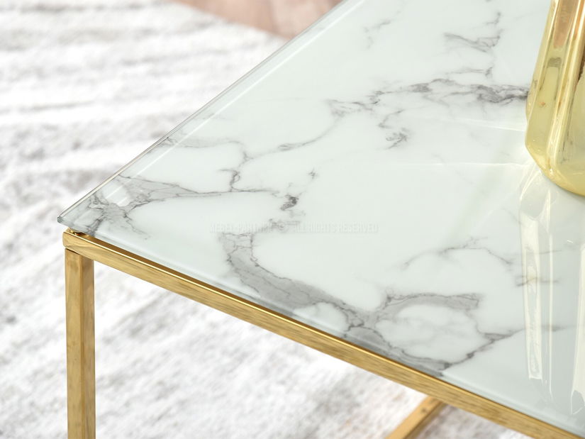 Stolić za kavu Prana Law (bijela + zlatna)