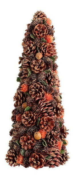 Dekoratívny predmet Jolipa Vianočný kužeľ (S) (Oranžová)