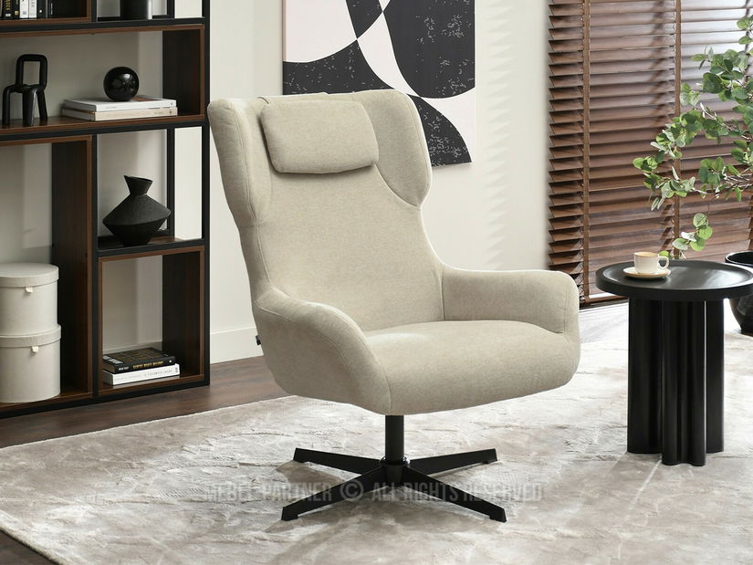 Fotoliu relax Irventendo (bej + negru)