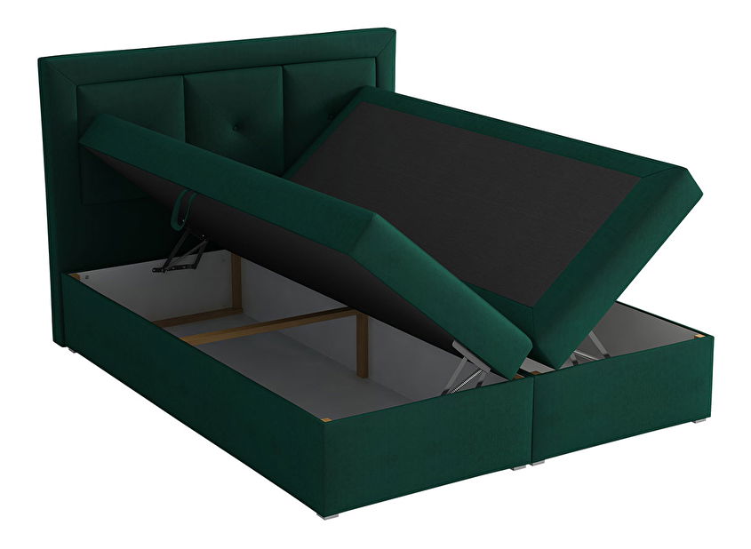 Kontinentálna posteľ 180x200 cm Koay Plus Box (sivá) *výpredaj