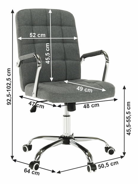 Scaun directorial Moargan (gri) *vânzare stoc