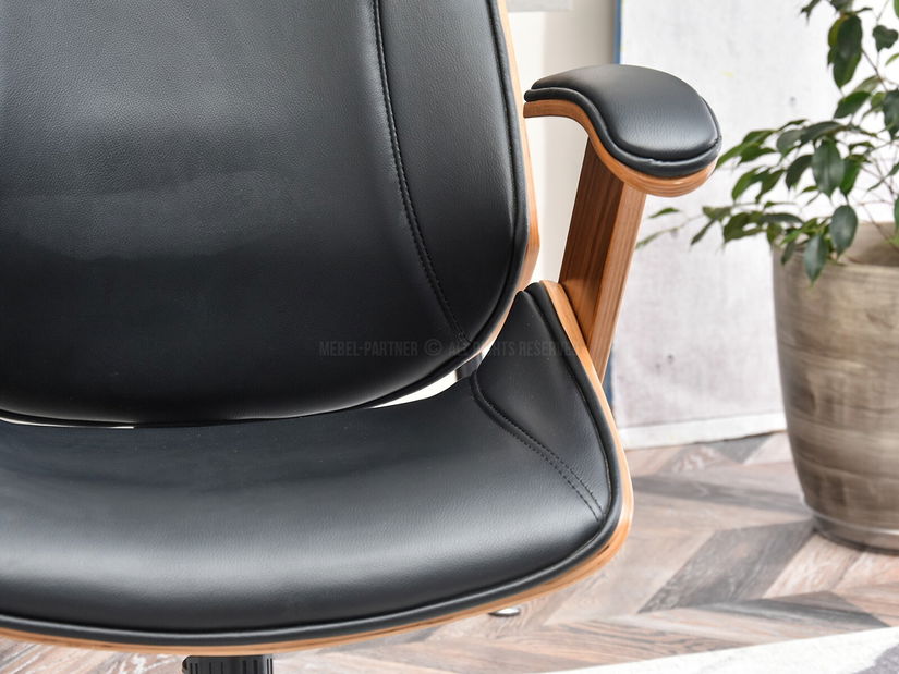 Fotoliu Franc (nuc închis + crom)