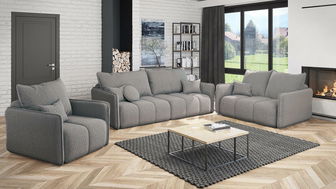 Garnitura za sjedenje Carmelone S (smeđe-siva)