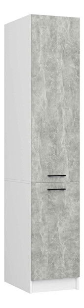 Konyhai élelmiszer szekrény Organo S 40/205 (fehér + beton)