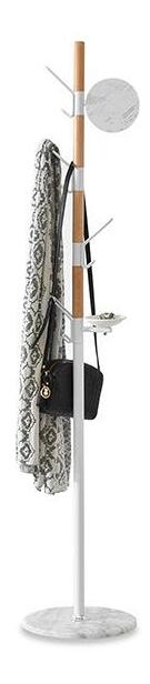 Vešiak Flash (buk biely + biela)