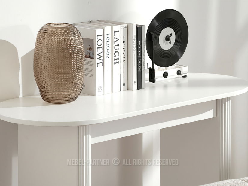 Măsuță consolă Agawes (alb)