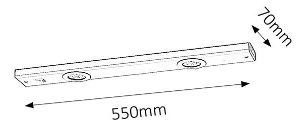 Podhľadové svietidlo Long Light 2349 (biela)