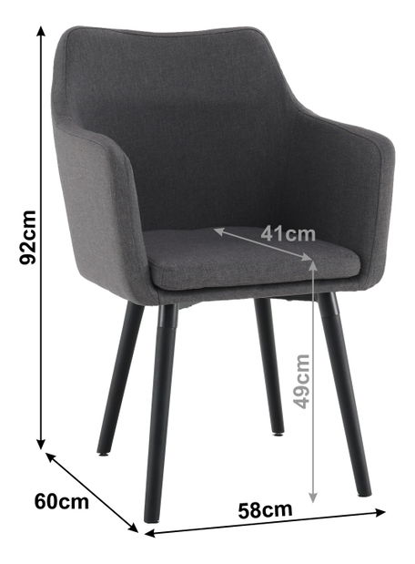 Jedálenská stolička Danar (sivohnedá)