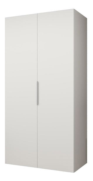 Dulap de haine 100 cm Mirabella 1 (alb + Cașmir)