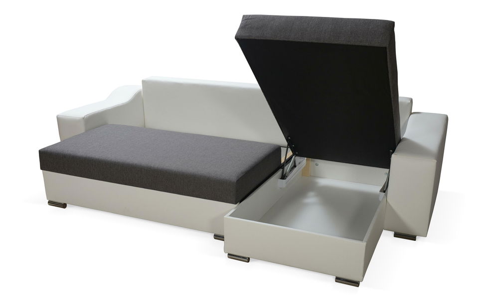 Kutna garnitura Wisteria (siva + crna) (D) 