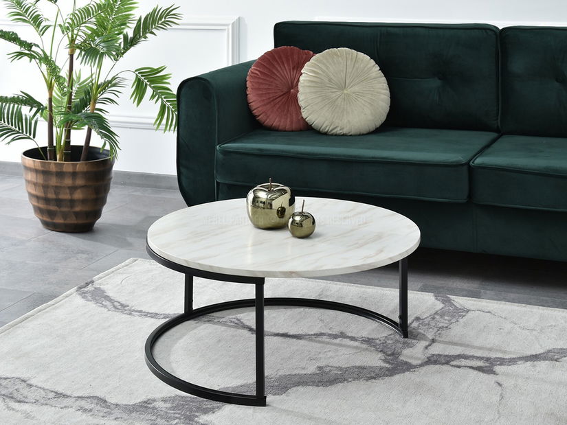 Konferenčný stolík Kolja Stolik Xl (béžová + čierna)