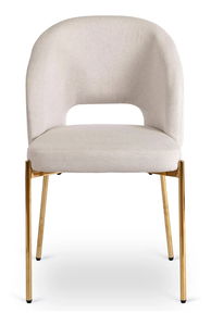 Blagovaonska stolica Boss (krem + zlatna) 